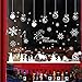 Hidreams 153 PCS Christmas Window Decals Stikcers, Xmas Snowflake Window Clings