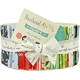 One Canoe Two Hazelwood Jelly Roll 40 2.5-inch Strips Moda Fabrics 36010JR