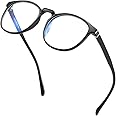 CNLO Blue light blocking Glasses,Computer Gaming Glasses,TV Glasses，For UV Protection,Anti Eyestrain,Lightweight Frame Eyewear,Opaque Men/Women(BLACK)