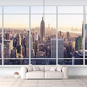 Wall Murals for Bedroom Japanese Style Grid Door View Large Removable Wallpaper Peel and Stick Wall Stickers - 66x96 inches