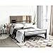 GreenForest Bed Frame Full Size, Metal Two Headboards 10 Legs Mattress Foundation Black Platform Box Spring Replacement Boys Kids Adult B