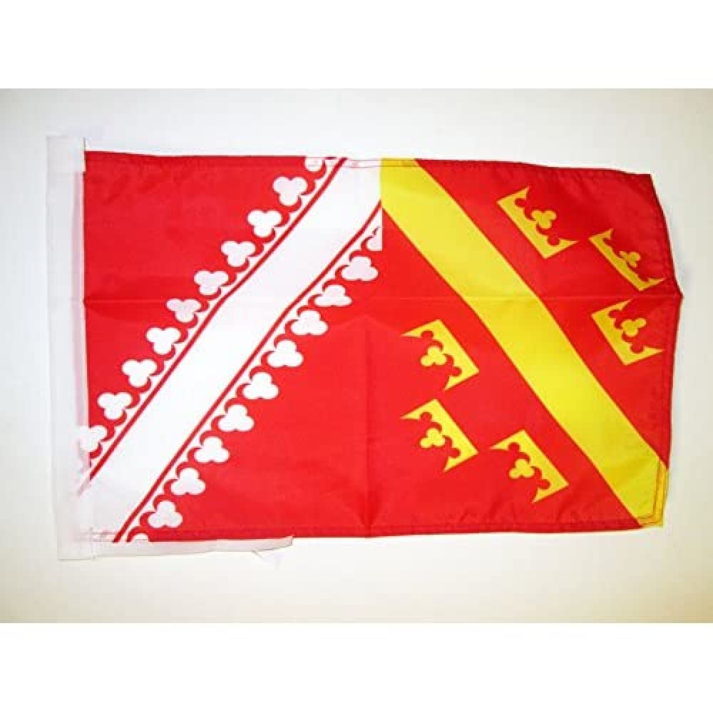 AZ FLAG - Alsace Old Flag - 18'' x 12'' - 100% Polyester Former Alsace Small Banner with Two Cords - Fade Resistant - Vivid Colors - 18x12 in - 45x30 Cm