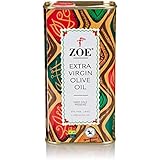 Zoe Extra Virgin Olive Oil 1 Liter tins (Pack of 2), Spanish Extra Virgin Olive Oil, First Cold Pressing of Spanish Cornicabra Olives, Delicate Aromatic Buttery Flavor