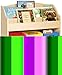 Guidecraft Book & Bin Storage Set: 6 Fabric Storage Bins, Book Display and Toy Storage Organizer for Kids; School Supply Furniture