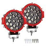 Pair 7 Inch 51W 5100LM Upgraded Spot Bumper LED Fog