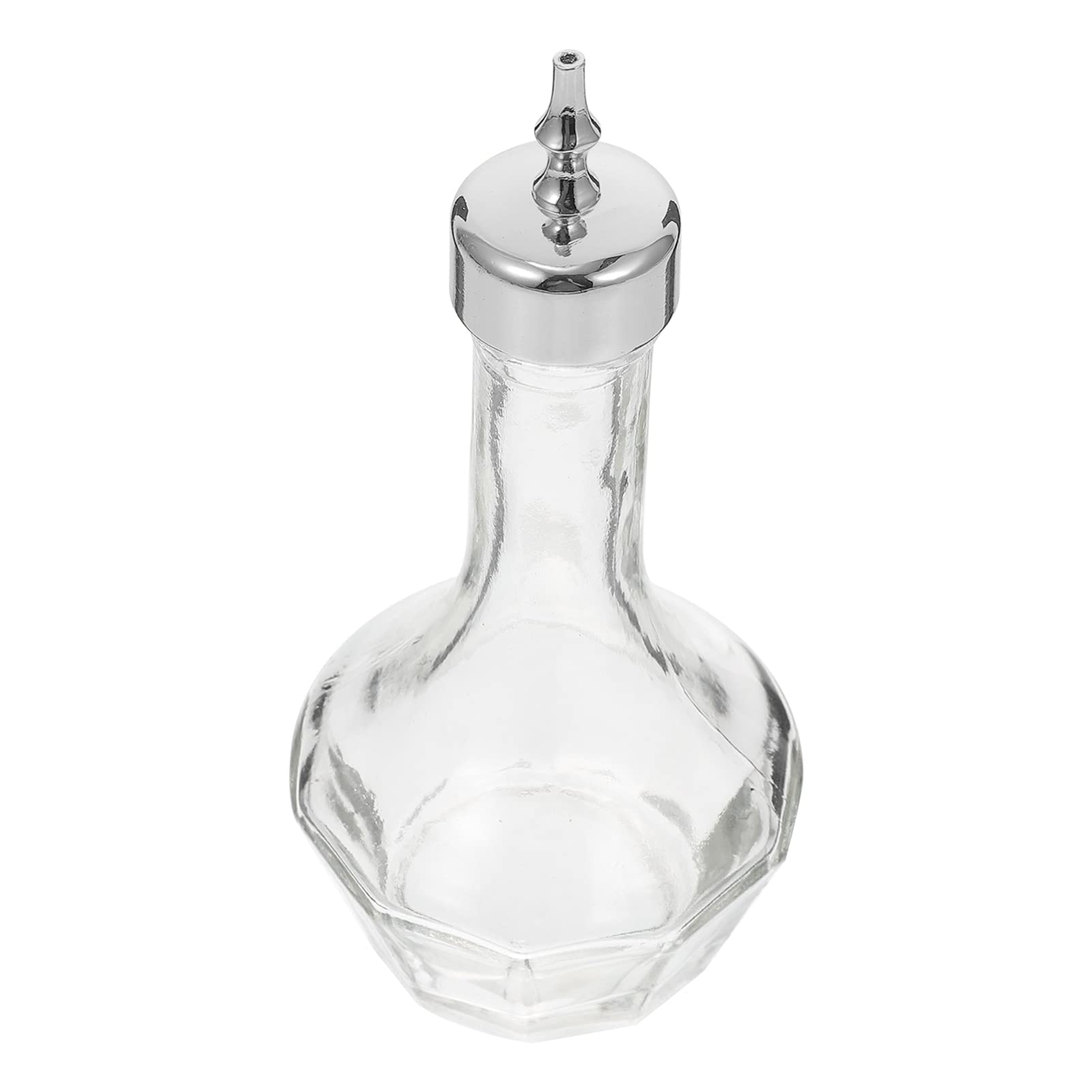 Garneck Bitters Bottles Glass with Stainless Steel Dasher Bar Tool for Making Cocktails Great Bottle for Your Bitters Silver