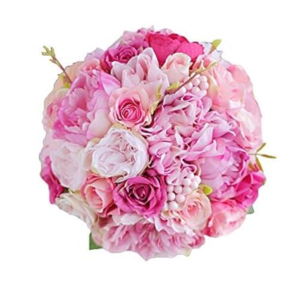 Iffo Deep Poudre Et Rose Orange Bouquet De Mariage Mariée