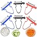 LOCOLO 6PCS Magic Trio Peelers, Multifunctional Peeling Slicer Tool Fruit Vegetable Slicer Cutter Great for Any Kitchen or Bar