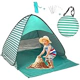 Pop Up Beach Tent Sun Shelter – UPF 50+ Canopy Cabana For 2-3 People, Lightweight & Portable For Camping, Fishing, Picnics (Green)-810727