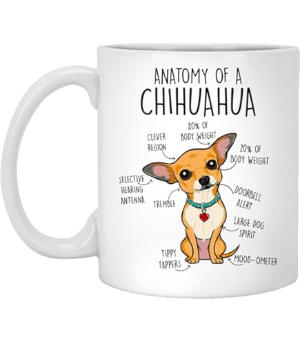 Amazon.com: Winston & Bear Happy Chihuahua Mug - Ceramic Chihuahua Coffee  Mug - Perfect Chihuahua Gifts - Funny Cute Chihuahua Dog Coffee Mug for Dog  Lovers (11oz) : Home & Kitchen