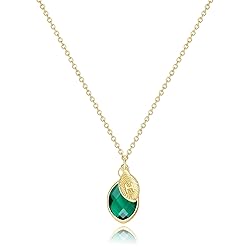Me&Hz 14K Gold Filled May Birthstone Necklace