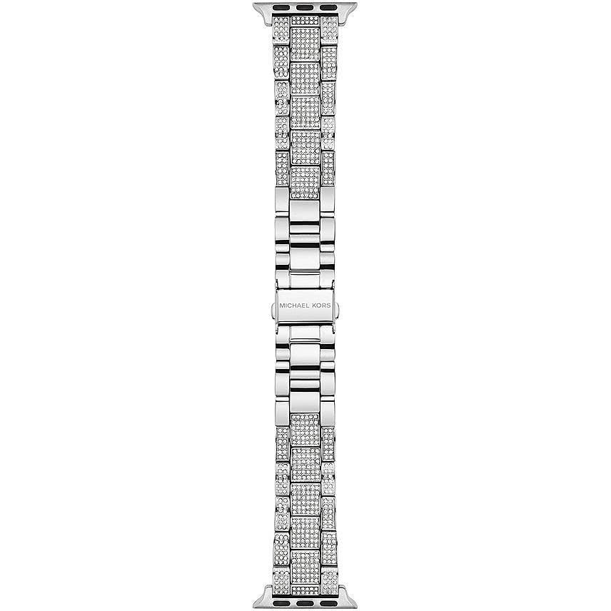 Michael Kors Band Compatible with Apple Watch, 38/40/41 mm - 20 mm Silver Stainless Steel, MKS8006 — image 1