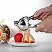Gelindo Single Press Lemon Squeezer - Heavy Duty - Easy To Use - Large Bowl, Silver (Silver)