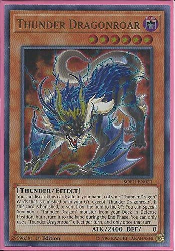 Yu-Gi-Oh! - Thunder Dragonroar - SOFU-EN021 - Soul Fusion - 1st Edition - Ultra Rare