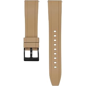BluShark Ridge Rubber Watch Strap for Men & Women | FKM Rubber Quick Release Watch Band, Waterproof & Sweatproof Replacement