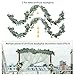 Outgeek Artificial Eucalyptus 2PCS 6.5ft Artificial Silver Dollar Eucalyptus Leaves Garland Artificial Willow Leaves Hanging Greenery Garland Artificial Vine Wedding Decorations Indoor Outdoor (2PCS)