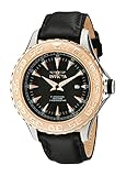 Invicta Men's 12617 Pro Diver Stainless Steel Watch With Black Leather Band