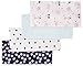 Gerber Baby Girls' 4 Pack Print Flannel Burp Cloths