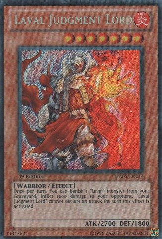 Yu-Gi-Oh! - Laval Judgment Lord (HA05-EN014) - Hidden Arsenal 5 - 1st Edition - Secret Rare