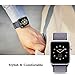 Smart Watch Band Midnight Blue Sport Loop, Uitee Newest Woven Nylon Band for Apple Watch Series 38mm 3/2/1 , Comfortably Light With Fabric-Like Feel Wrist Strap Replacement with Classic Buckle