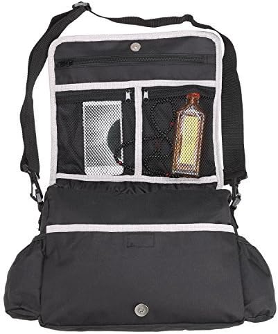 Color Our Life 5-In-1 Multifunctional Waterproof Insulated Baby Stroller Organizer - Car Backseat Hanging Storage Bag,Multi-pockets Bag / Umbrella Car Cart Bag / Mummy Bag Black