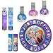 Frozen Elsa and Anna Kids Washable Mega Cosmetic Set Includes: Lip Balm, Nail Polish, Press on Nails, Hair Bows, Mirror, Nail Decorations, Lip Gloss Compact, Picture Frame, Lip Gloss, Nail file