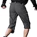 FREE SOLDIER Men's Capri Shorts Pants Casual Loose Fit Water Resistant Work Hiking Shorts Multi Pockets Tactical Cargo Shorts