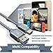 iMangoo USB 3.0 USB-C to USB-A Cable, 1ft Type C Cable Nylon Braided Charging Cord Reversible Connector Rapid Data Sync Fast Charge USB C Cable for Samsung Galaxy S8 Plus Nexus 6P/5X Huawei P9 Plus