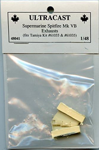 Ultracast 1:48 Supermarine Spitfire Mk.VB Exhaust Resin Detail for Tamiya #48041