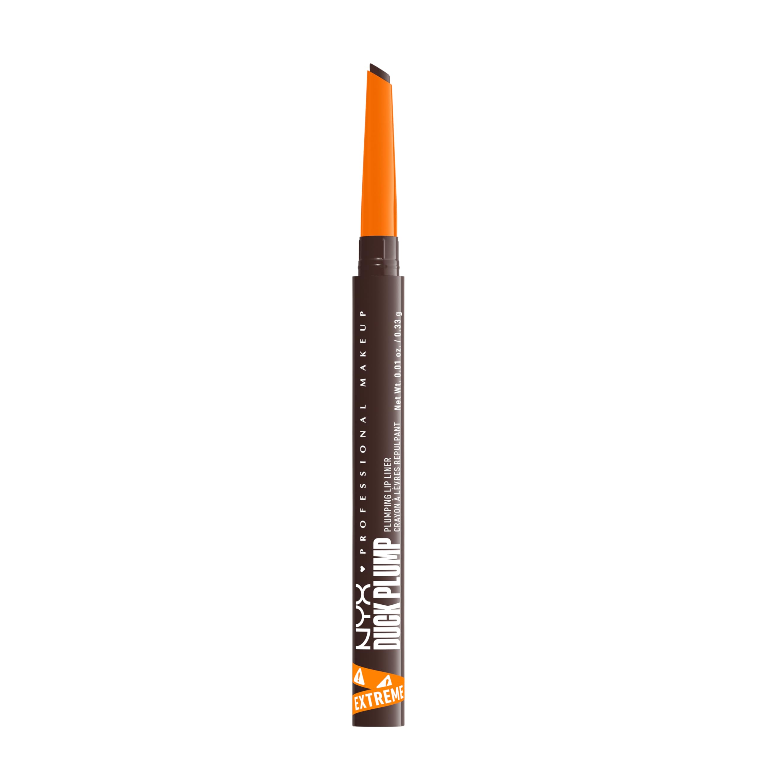 NYX Professional Makeup Plumping Lip Liner, Lip Liner, Up To 10 HR Wear, Matte Finish, Duck Plump, Double Dose