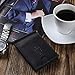 Rachiba Leather Bifold Wallet With Money Clip - Black Genuine Leather Wallet