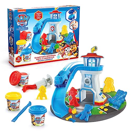 Canal Toys - Cofanetto Quartier Generale Paw Patrol - Pasta modellabile e decorazione interattiva - Personaggi Paw Patrol - Gioco creativo per bambini 3+ anni - Kit completo di creazione - PPC 033