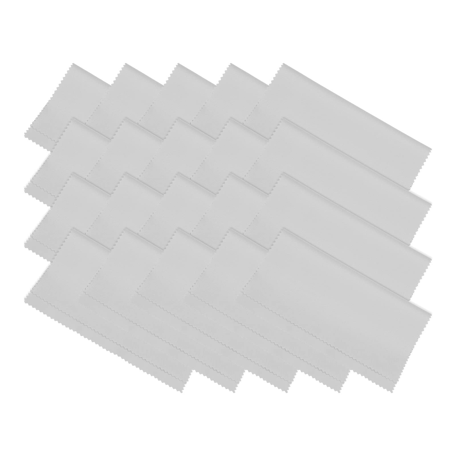 PATIKIL Eyeglass Microfiber Cleaning Cloth 7"x6", 20 Pack Glasses Cleaning Cloth Soft Wipe Screen Cloth for Camera Lens Eyeglasses Screens in Individual Vinyl Pouch, Grey