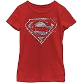 DC Comics Unisex-Child Superman Splatter Chrome T-Shirt