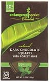 Endangered Species Rainforest, Natural Dark Chocolate (72%) with Forest Mint, 10-Count Individually Wrapped Pieces (Pack of 6)