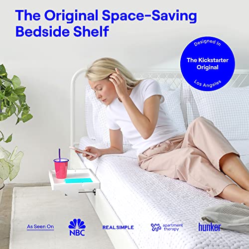 BedShelfie Bedside Shelf for Bunk Bed & Top Bunk, College Dorm Room