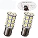 YITAMOTOR BA15D 5050 27-SMD LED Super White Car Marine Boat RV Camper Light 1142 1076 (Pack of 2)