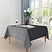 Hiasan Square Tablecloth - Waterproof and Spillproof Dining Room Washable Polyester Table Cloth for Dining Room, 54 x 54 Inch, Grey