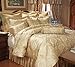 14 Piece King Gold Imperial Comforter set w/ Curtain Set