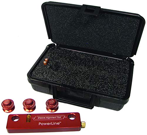 johnson level & tool 40-6200 kit de alineación de polea magnética de haz rojo, rojo, 1,75 pulgadas x 6,75 pulgadas x 0,62 pulgadas