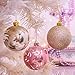 Valery Madelyn 52ct Elegant Shatterproof Christmas Ball Ornaments Decoration Peach Gold, Themed with Tree Skirt(Not Included)