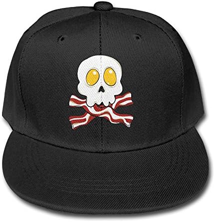 Liaobu Bacon Eggs Skull Kid Running Hats Black