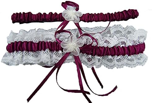 Women's Vintage Wedding Accessories Bowknot Lace Satin 2 Piece Sets Bridal Garters