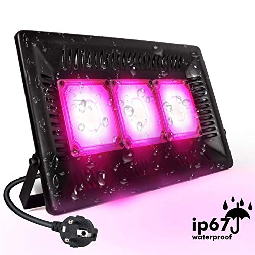 450W COB LED Grow Light, Relassy Outdoor Grow Lights Full Spectrum, Waterproof LED Grow Light Panel, LED Plant Grow Light for Seedling, Flowers, Veg, Natural Heat Dissipation, No Fans