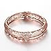 DILANCO 18K Rose Gold-Plated Bangle Bracelet for Women