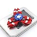 Marvel Heroes - Metal Fidget Spinner Toy Helps Focusing, Stress Reducer/Relief Perfect For Boredom EDC ADD Anxiety and Autism for Adult & Children, High Speed and Quiet Bearing (Captain America)