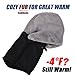USHAKE Fleece Balaclava Women Ski Face Mask for Winter Under Armour Face Warmer for Womens Black