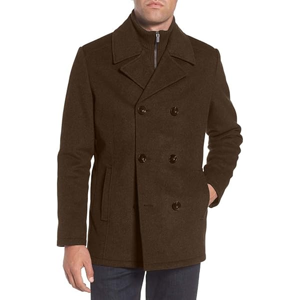 Andrew Marc Men's Wool Coat - Mid and Full Length, INK (BURNETT