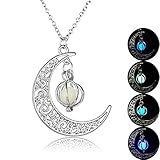 Moon Shape Necklace,Han Shi Women Luxury Pendants Chain Necklace Jewelry Xmas Birthday Gift