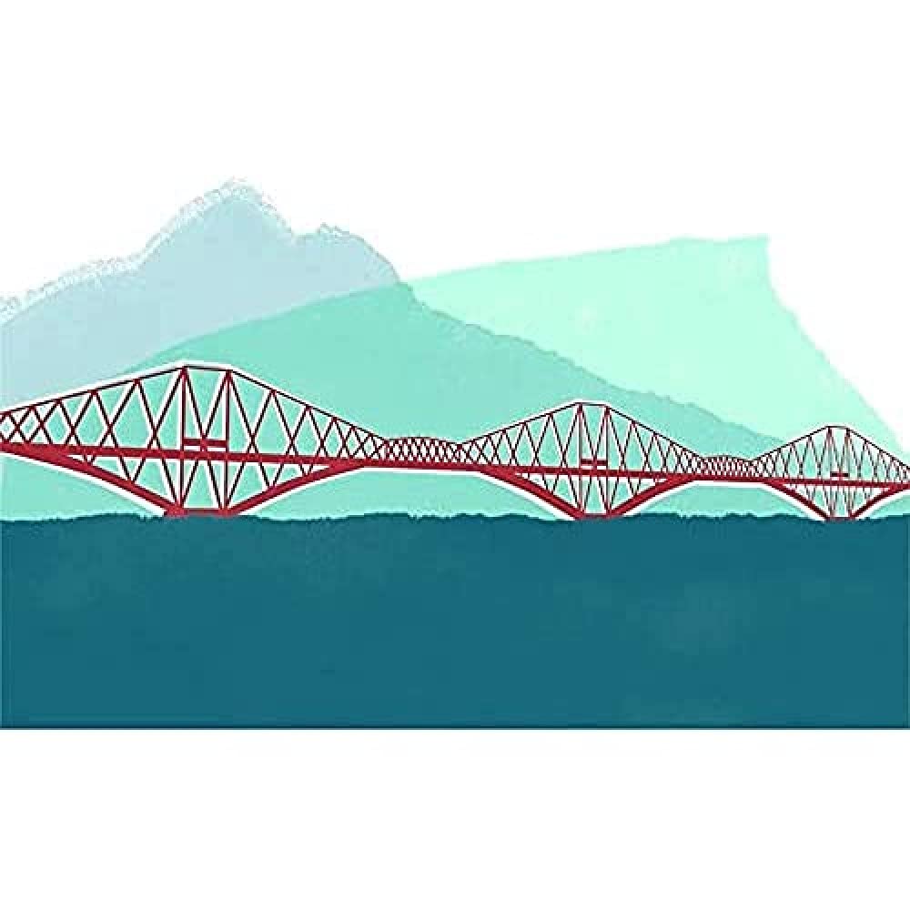 Scotland Edinburgh Forth Rail Arthurs Seat Canvas Wall Art Print